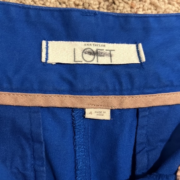 LOFT Blue Shorts SIZE 4 INSEAM 6” WOMEN SHORTS - Picture 4 of 4